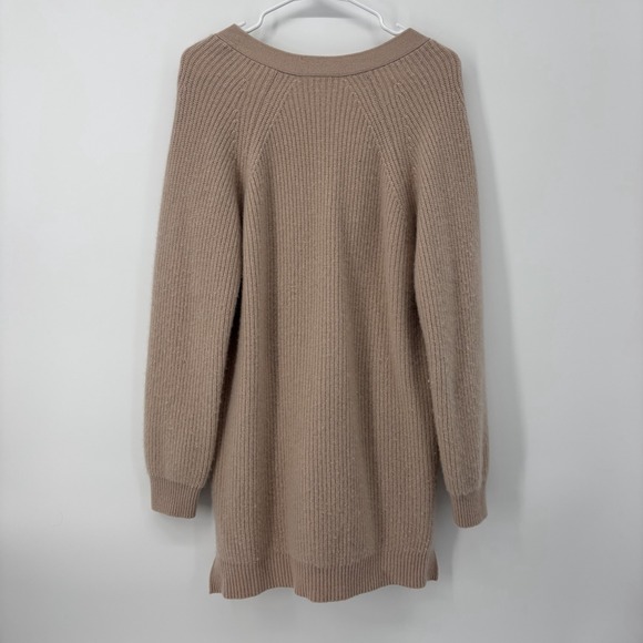 NakedCashmere 100% Cashmere Nude Pink Cardigan Sweater Women's 2X Button Up - Picture 2 of 8